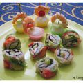 Sushi-roll, Futomakis ? Fraises Avocat Crevettes