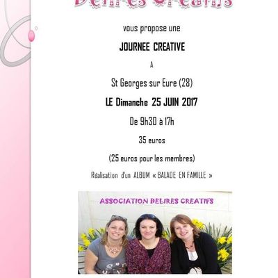 Journée créative de l association Délires Créatifs