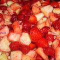 Crumble pommes / fraises / framboises