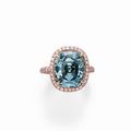 A colored diamond ring