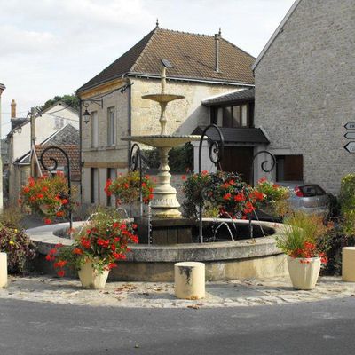 Fontaines à Trigny dans la Marne , région Champagne Ardennes