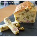 Cake apéro aux olives et au jambon