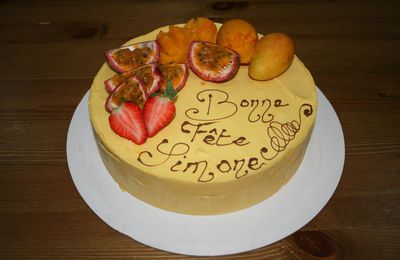 Entremet mangue abricot