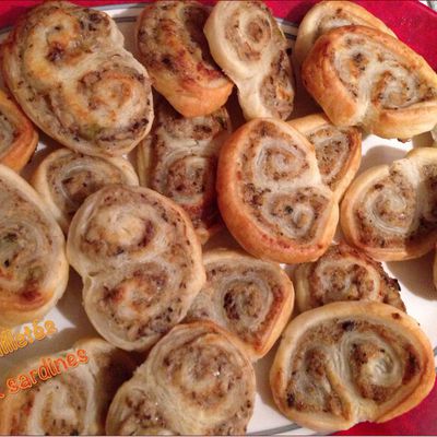 Feuilletés apéro aux sardines (type palmiers)