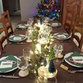 TABLE DE NOEL SUR LE THEME DE LA FORET