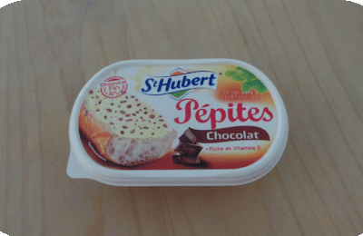 Test alimentaire – SAINT HUBERT : Margarine aux pépites de chocolat