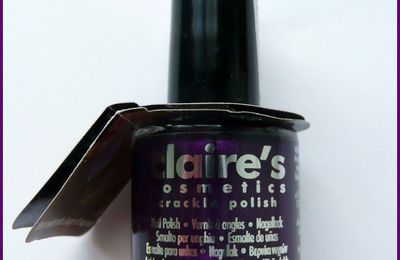 J'ai testé ... le crackle violet Claire's sur le Steady as she rose d'OPI