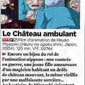 Ce soir sur Arte 20h35 le château ambulant