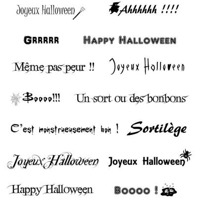 FREEBBIES : Titres Halloween