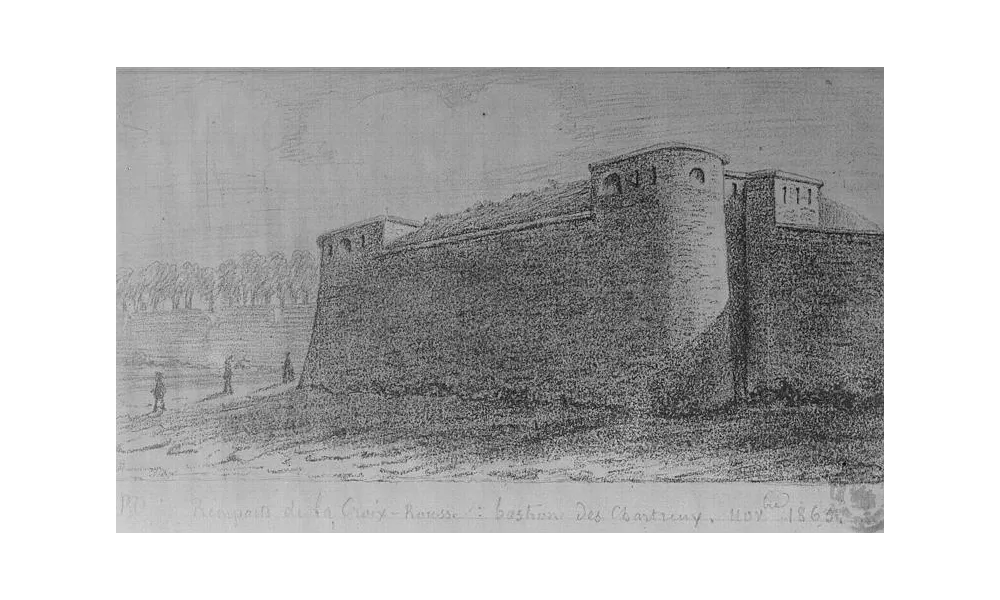 Bastion des Chartreux - Dessin 1865