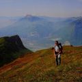 Rando jusqu'au col d'Hurtières,par le sentier des Bannettes,situé entre les rochers de Chalves et de Lorzier (CHARTREUSE/ISERE)