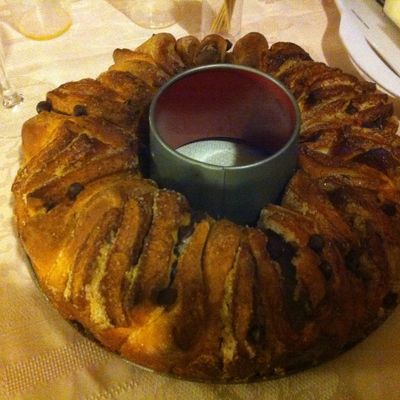autre présentation de la brioche à effeuiller