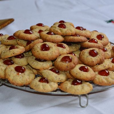 Sablés aux amandes et au kirsch