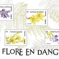 Un Bloc de 4 timbres pour la flore en danger 