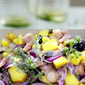 SALADE DE HARENG AUX POMMES DE TERRE, HUILE D OLIVE