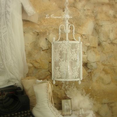 Une jolie lanterne shabby chic