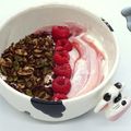 Healthy bowl framboise