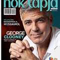 George Clooney en couverture d'un Mag hongrois NÔK LAPJA 