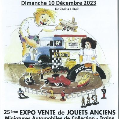 Expo vente de jouets anciens - Angers - 10 décembre 2023