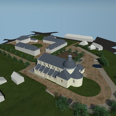 La construction d'une église 