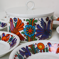 Vaisselle Vintage ... ASSIETTES et SOUPIERE Acapulco * Villeroy et Boch 