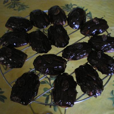 Financiers au miel et chocolat