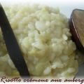 Risotto crémeux aux aubergines