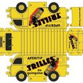 TRILLES - APERITIF AU QUINQUINA : véhicule publicitaire.