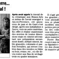 Pierre Baey - sculpteur (article Midi Libre)