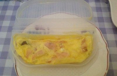 Omelette au saumon au cuiseur micro-ondes