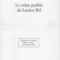 Le crâne parfait de Lucien Bel de Jean-Philippe Depotte