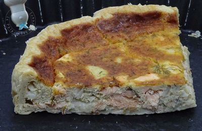 Tarte au poisson et au tarama