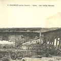 FOURMIES après-Guerre. 7 et 8. Gare - Les Halles Neuves et Ruines de la Chiffonnerie