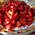 La tarte neige de vanille aux fraises