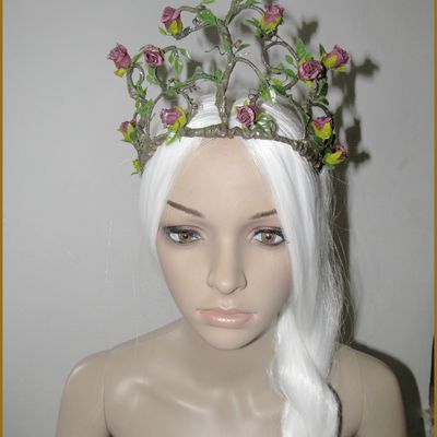 Tiare Diadème Couronne Mariage Elfique Contes de fée Medieval Fantasy Fairytale Sleeping Beauty Crown Tiara 