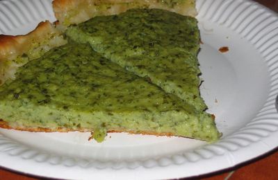 Tarte à la mousse de courgette