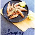 GAMBAS FLAMBEES AU WHISKY