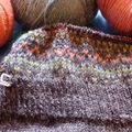 Knit-along jacquard fair-isle