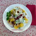 Salade de " délicatesse " au haddock, sauce au yaourt 