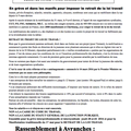 manifestations contre le projet loi travail à Avranches jeudi 28 avril et dimanche 1er mai 2016 