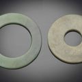 A greyish-green jade, huan, 2nd-1st millennium BC
