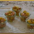 Verrine de saumon et mangue
