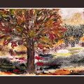 Automne à l'acrylique