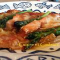 Pizza au saumon frais & asperges vertes