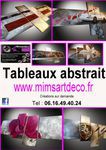 Tableau art deco moderne peinture abstraite