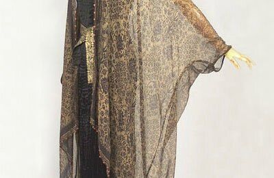 Fortuny stenciled silk gauze wrap, c.1920