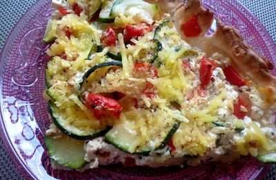 Quiche aux légumes & tofu soyeux 