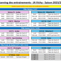 Planning d'entraînements v2