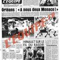 FINALE 1980: LES UNES DE "L'EQUIPE"