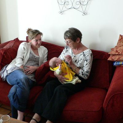 Visite de grand-mère Catherine